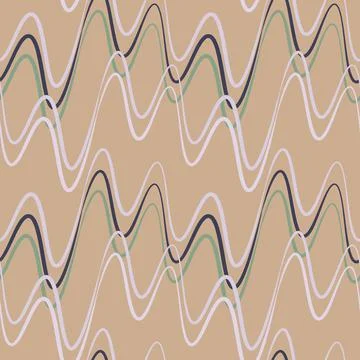 A seamless pattern, endless texture on a square background - waves of electri Illustrazione stock