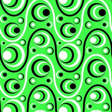 Seamless pattern, endless texture on a square background - colored waves and  Stockillustratie