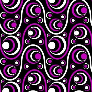 Seamless pattern, endless texture on a square background - colored waves and  Illustrazione stock