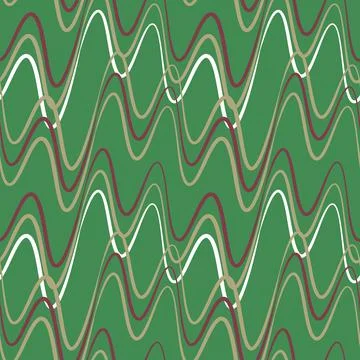 A seamless pattern, endless texture on a square background - waves of electri Illustrazione stock