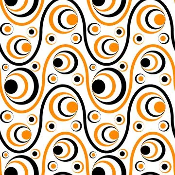 Seamless pattern, endless texture on a square background - colored waves and  스톡 일러스트