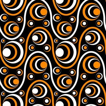 Seamless pattern, endless texture on a square background - colored waves and  イラスト素材