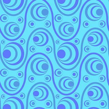 Seamless pattern, endless texture on a square background - colored waves and  Illustrazione stock