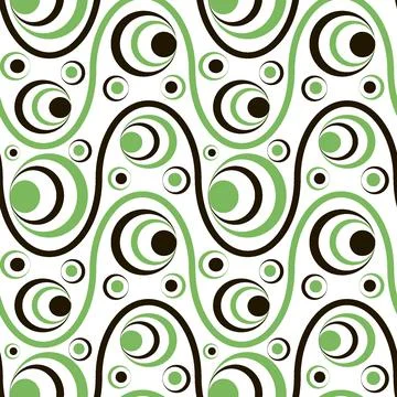 Seamless pattern, endless texture on a square background - colored waves and  Illustrazione stock