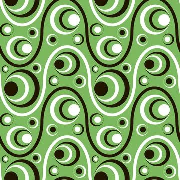 Seamless pattern, endless texture on a square background - colored waves and  Illustrazione stock