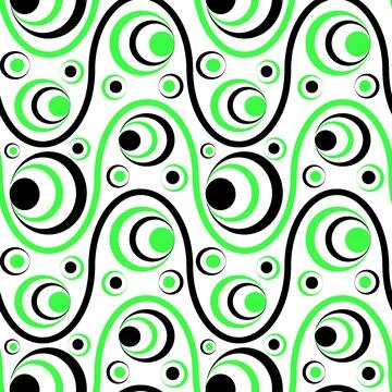 Seamless pattern, endless texture on a square background - colored waves and  Illustrazione stock