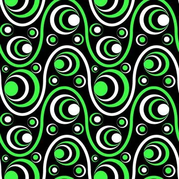 Seamless pattern, endless texture on a square background - colored waves and  Illustrazione stock