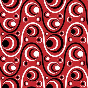 Seamless pattern, endless texture on a square background - colored waves and  イラスト素材