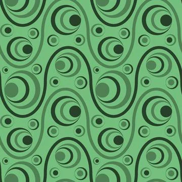 Seamless pattern, endless texture on a square background - colored waves and  Illustrazione stock