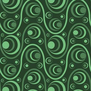 Seamless pattern, endless texture on a square background - colored waves and  Illustrazione stock