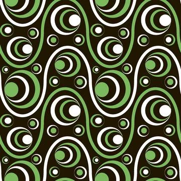 Seamless pattern, endless texture on a square background - colored waves and  Illustrazione stock