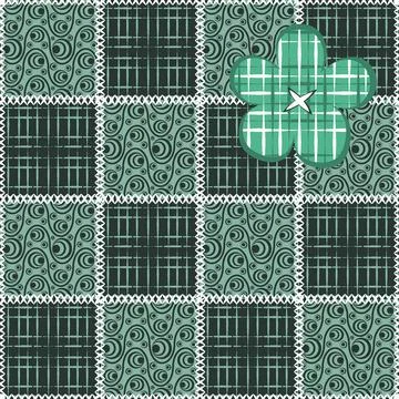 Seamless pattern, endless texture- on the theme of needlework and decor - pat Stock Illustration