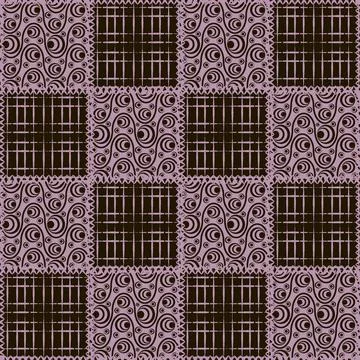 Seamless pattern, endless texture- on the theme of needlework and decor - pat Stock Illustration