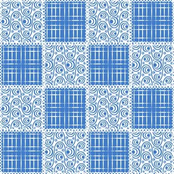 Seamless pattern, endless texture- on the theme of needlework and decor - pat Stock Illustration