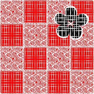 Seamless pattern, endless texture- on the theme of needlework and decor - pat Stock Illustration