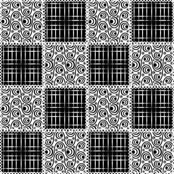 Seamless pattern, endless texture- on the theme of needlework and decor - pat Stock Illustration