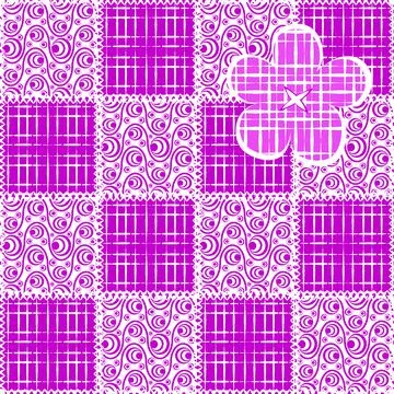 Seamless pattern, endless texture- on the theme of needlework and decor - pat Stock Illustration