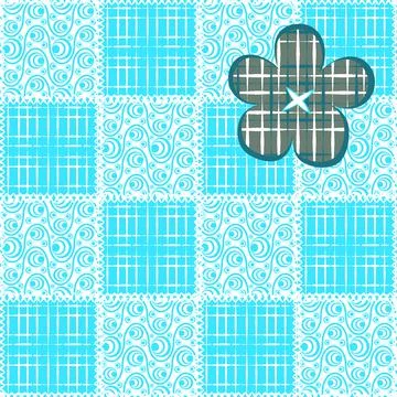 Seamless pattern, endless texture- on the theme of needlework and decor - pat Stock Illustration