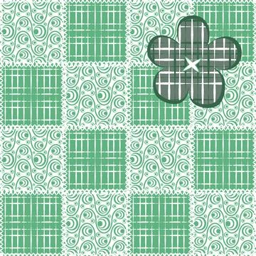 Seamless pattern, endless texture- on the theme of needlework and decor - pat Stock Illustration