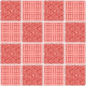 Seamless pattern, endless texture- on the theme of needlework and decor - pat Stock Illustration
