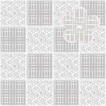 Seamless pattern, endless texture- on the theme of needlework and decor - pat Stock Illustration