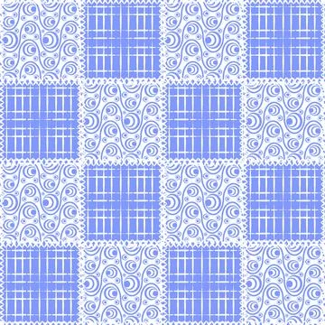 Seamless pattern, endless texture- on the theme of needlework and decor - pat Stock-Illustration