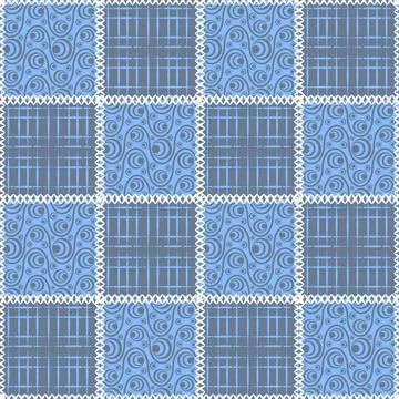Seamless pattern, endless texture- on the theme of needlework and decor - pat Stock Illustration