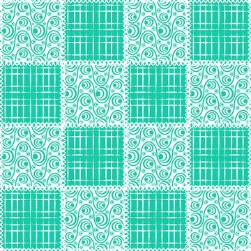 Seamless pattern, endless texture- on the theme of needlework and decor - pat Stock Illustration
