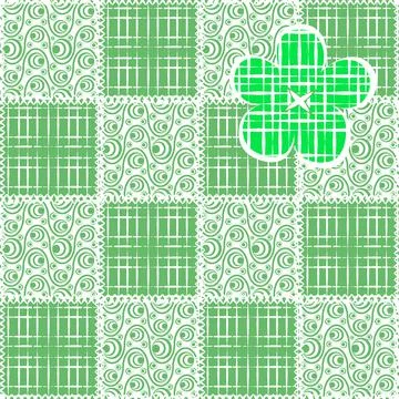 Seamless pattern, endless texture- on the theme of needlework and decor - pat Stock Illustration