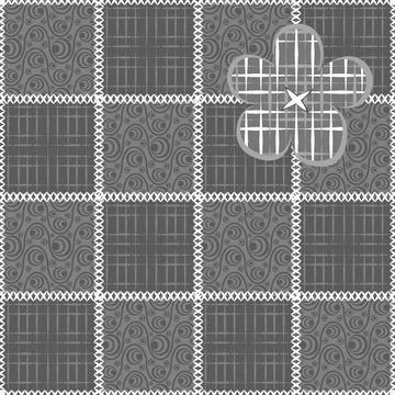 Seamless pattern, endless texture- on the theme of needlework and decor - pat Stock Illustration