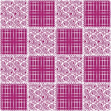 Seamless pattern, endless texture- on the theme of needlework and decor - pat Stock Illustration