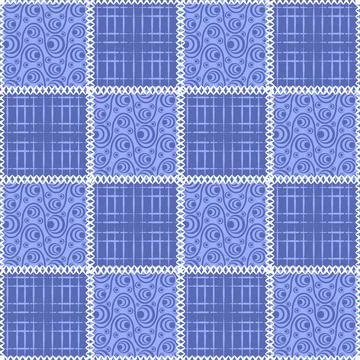 Seamless pattern, endless texture- on the theme of needlework and decor - pat Stock Illustration