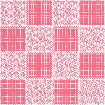 Seamless pattern, endless texture- on the theme of needlework and decor - pat Stock Illustration