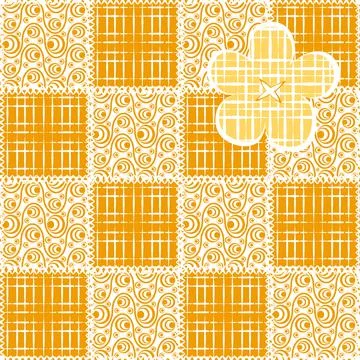 Seamless pattern, endless texture- on the theme of needlework and decor - pat Stock Illustration