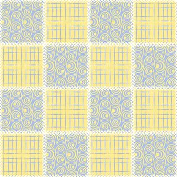 Seamless pattern, endless texture- on the theme of needlework and decor - pat Stock Illustration