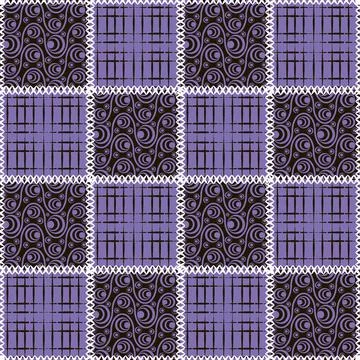Seamless pattern, endless texture- on the theme of needlework and decor - pat Stock Illustration