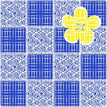 Seamless pattern, endless texture- on the theme of needlework and decor - pat Stock Illustration