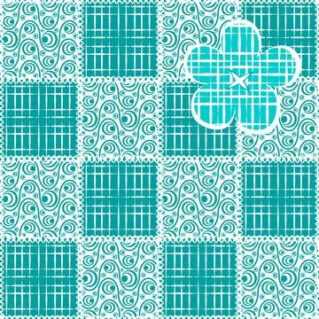 Seamless pattern, endless texture- on the theme of needlework and decor - pat Stock Illustration