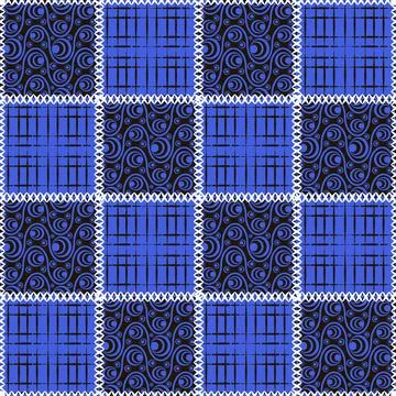 Seamless pattern, endless texture- on the theme of needlework and decor - pat Stock Illustration