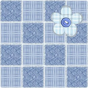 Seamless pattern, endless texture- on the theme of needlework and decor - pat Stock Illustration
