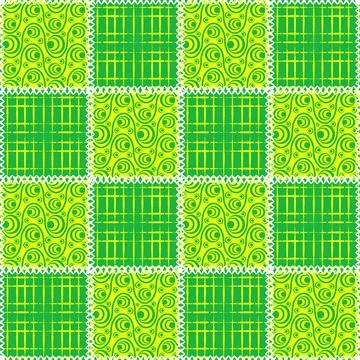 Seamless pattern, endless texture- on the theme of needlework and decor - pat Stock Illustration