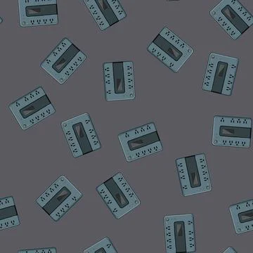 Seamless pattern energy battery backup cartoon vector Illustrazione stock