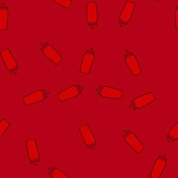 Seamless pattern energy bike bottle cartoon vector Stock Illustration