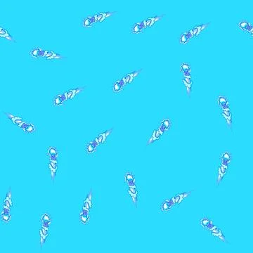 Seamless pattern energy laser gun beam cartoon vector 库存插图