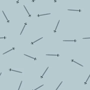 Seamless pattern energy roofing screw cartoon vector Illustrazione stock