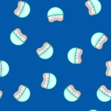 Seamless pattern energy smart lamp cartoon vector Stock Illustration