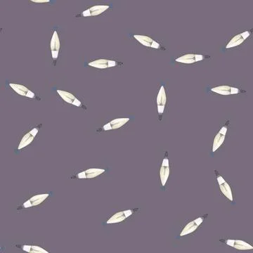 Seamless pattern energy smart light bulb cartoon vector Stockillustratie