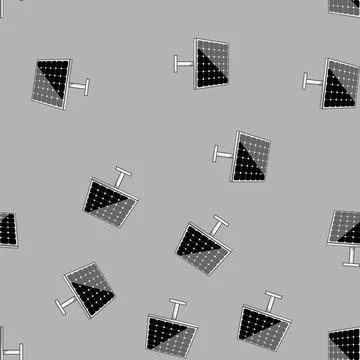 Seamless pattern energy solar panels cartoon vector 스톡 일러스트