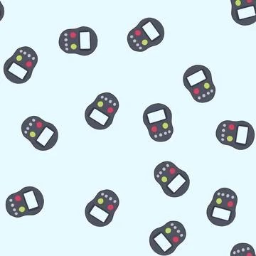 Seamless pattern engagement voting clicker cartoon vector Stock Illustration