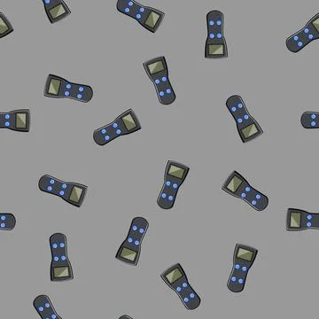 Seamless pattern engagement voting clicker cartoon vector Stock Illustration